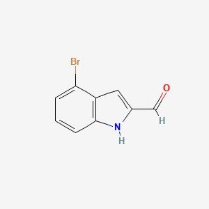 4-Bromo-1H-indole-2-carbaldehyde chemical structure (CAS 1368231-70-2)