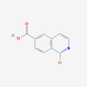 1-Bromoisoquinoline-6-carboxylic acid chemical structure (CAS 1368330-08-8)