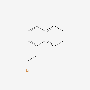1-(2-Bromoethyl)naphthalene chemical structure (CAS 13686-49-2)