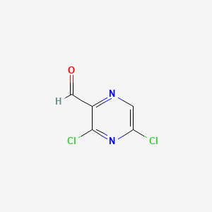 3,5-Dichloropyrazine-2-carbaldehyde chemical structure (CAS 136866-27-8)