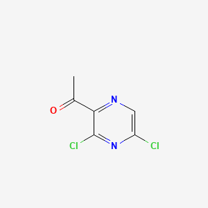 1-(3,5-Dichloropyrazin-2-yl)ethanone chemical structure (CAS 136866-39-2)