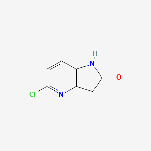 5-Chloro-1H-pyrrolo[3,2-b]pyridin-2(3H)-one chemical structure (CAS 136888-08-9)