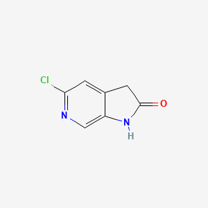 5-Chloro-1H-pyrrolo[2,3-c]pyridin-2(3H)-one chemical structure (CAS 136888-17-0)