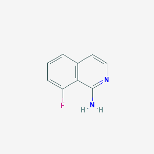 8-Fluoroisoquinolin-1-amine chemical structure (CAS 1369071-72-6)