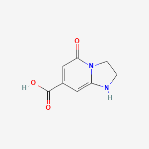 5-Oxo-1,2,3,5-tetrahydroimidazo[1,2-a]pyridine-7-carboxylic acid chemical structure (CAS 1369094-48-3)