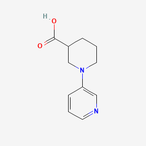 1-(Pyridin-3-yl)piperidine-3-carboxylic acid chemical structure (CAS 1369113-00-7)