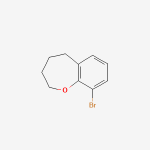 9-Bromo-2,3,4,5-tetrahydrobenzo[b]oxepine chemical structure (CAS 1369140-29-3)