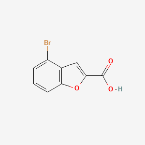 4-Bromobenzofuran-2-carboxylic acid chemical structure (CAS 1369143-28-1)