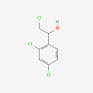 2-Chloro-1-(2,4-dichlorophenyl)ethanol chemical structure (CAS 13692-14-3)