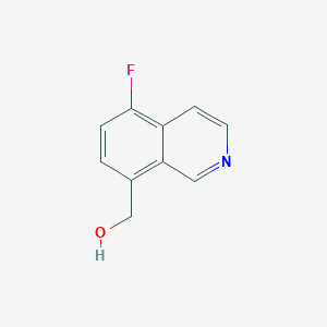 (5-Fluoroisoquinolin-8-yl)methanol chemical structure (CAS 1369202-32-3)