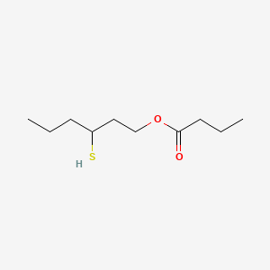 3-Mercaptohexyl butyrate chemical structure (CAS 136954-21-7)