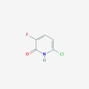 6-Chloro-3-fluoropyridin-2-ol chemical structure (CAS 1369769-03-8)