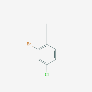 2-Bromo-1-(tert-butyl)-4-chlorobenzene chemical structure (CAS 1369776-71-5)