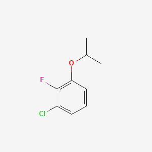 1-Chloro-2-fluoro-3-isopropoxybenzene chemical structure (CAS 1369791-02-5)