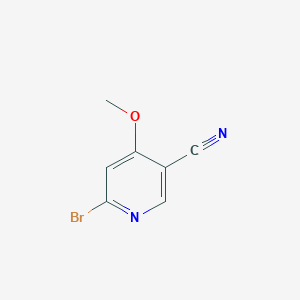 6-Bromo-4-methoxynicotinonitrile chemical structure (CAS 1369804-85-2)