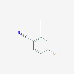 4-Bromo-2-(tert-butyl)benzonitrile chemical structure (CAS 1369819-64-6)