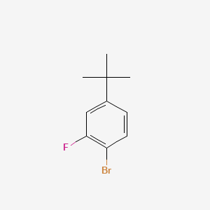 1-Bromo-4-(tert-butyl)-2-fluorobenzene chemical structure (CAS 1369829-80-0)