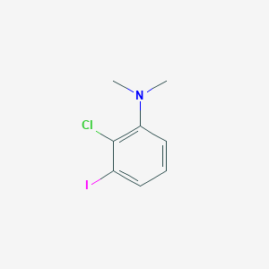 2-Chloro-3-iodo-N,N-dimethylaniline chemical structure (CAS 1369870-05-2)