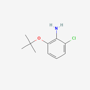 2-(tert-Butoxy)-6-chloroaniline chemical structure (CAS 1369877-65-5)