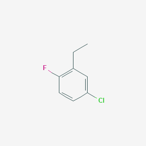 4-Chloro-2-ethyl-1-fluorobenzene chemical structure (CAS 1369889-05-3)