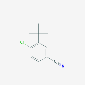 3-(tert-Butyl)-4-chlorobenzonitrile chemical structure (CAS 1369926-76-0)