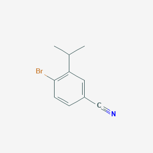 4-Bromo-3-isopropylbenzonitrile chemical structure (CAS 1369954-02-8)