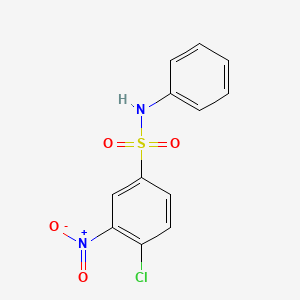4-Chloro-3-nitro-N-phenylbenzenesulfonamide chemical structure (CAS 137-49-5)