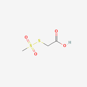 2-((Methylsulfonyl)thio)acetic acid chemical structure (CAS 13700-15-7)