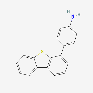 4-(Dibenzo[b,d]thiophen-4-yl)aniline chemical structure (CAS 1370034-50-6)