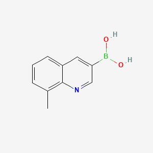 (8-Methylquinolin-3-yl)boronic acid chemical structure (CAS 1370040-72-4)
