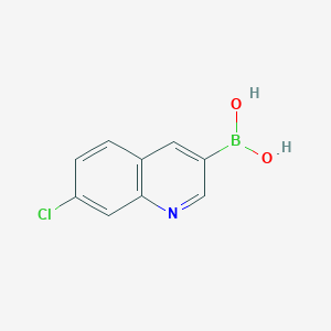 (7-Chloroquinolin-3-yl)boronic acid chemical structure (CAS 1370040-83-7)