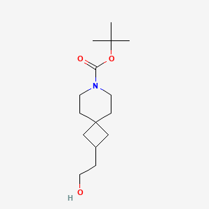 tert-Butyl 2-(2-hydroxyethyl)-7-azaspiro[3.5]nonane-7-carboxylate chemical structure (CAS 1370210-93-7)