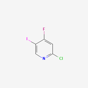 2-Chloro-4-fluoro-5-iodopyridine chemical structure (CAS 1370534-60-3)