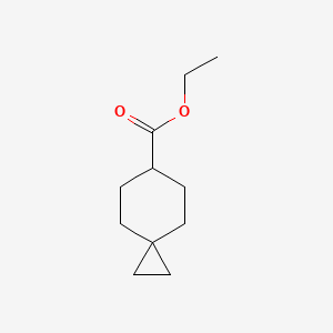 Ethyl spiro[2.5]octane-6-carboxylate chemical structure (CAS 1370601-28-7)