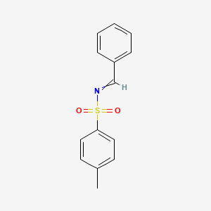 N-Benzylidene-4-methylbenzenesulfonamide chemical structure (CAS 13707-41-0)