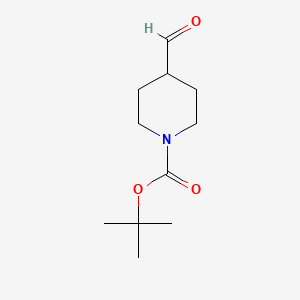 tert-Butyl 4-formylpiperidine-1-carboxylate chemical structure (CAS 137076-22-3)