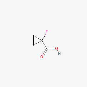 1-Fluorocyclopropanecarboxylic acid chemical structure (CAS 137081-41-5)