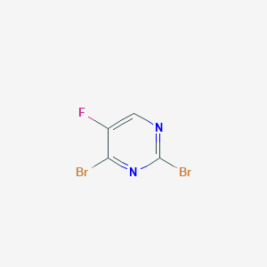 2,4-Dibromo-5-fluoropyrimidine chemical structure (CAS 1372096-33-7)