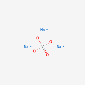 Sodium orthovanadate chemical structure (CAS 13721-39-6)