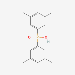 Bis(3,5-dimethylphenyl)phosphinic acid chemical structure (CAS 137219-82-0)