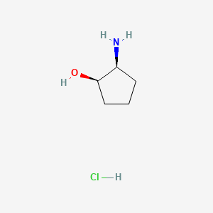(1R,2S)-2-Aminocyclopentanol hydrochloride chemical structure (CAS 137254-03-6)