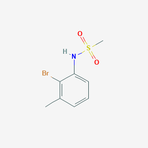 N-(2-Bromo-3-methylphenyl)methanesulfonamide chemical structure (CAS 1372589-63-3)