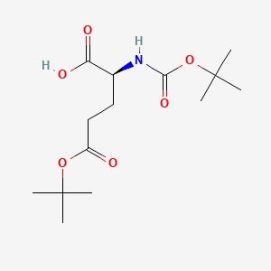 Boc-Glu(OtBu)-OH chemical structure (CAS 13726-84-6)