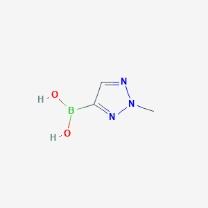 (2-Methyl-2H-1,2,3-triazol-4-yl)boronic acid chemical structure (CAS 1372713-72-8)