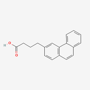 4-(Phenanthren-3-yl)butanoic acid chemical structure (CAS 13728-56-8)