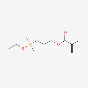 3-(Ethoxydimethylsilyl)propyl methacrylate chemical structure (CAS 13731-98-1)