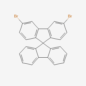 3,6-Dibromo-9,9'-spirobi[fluorene] chemical structure (CAS 1373114-50-1)
