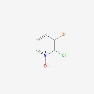 3-Bromo-2-chloropyridine 1-oxide chemical structure (CAS 1373126-39-6)