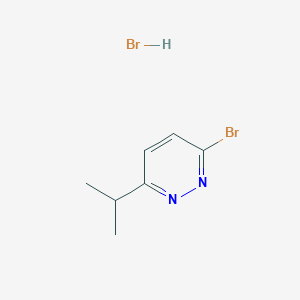 3-Bromo-6-isopropyl-pyridazine hydrobromide chemical structure (CAS 1373223-56-3)