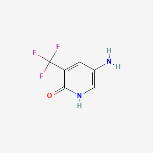 5-Amino-3-(trifluoromethyl)pyridin-2(1H)-one chemical structure (CAS 1373232-58-6)